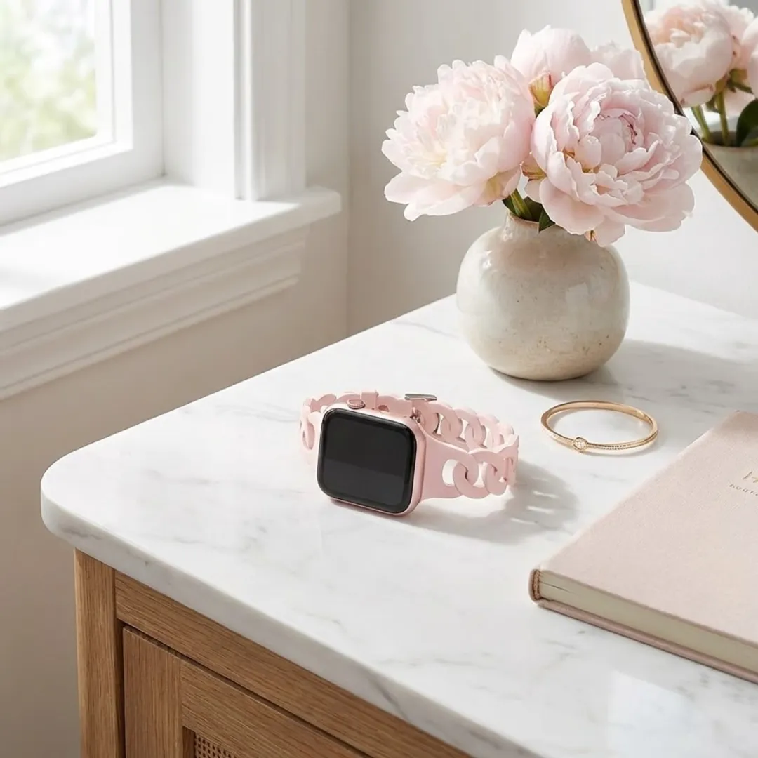 NUVEX Roze Horlogebandje Apple Watch - One Size