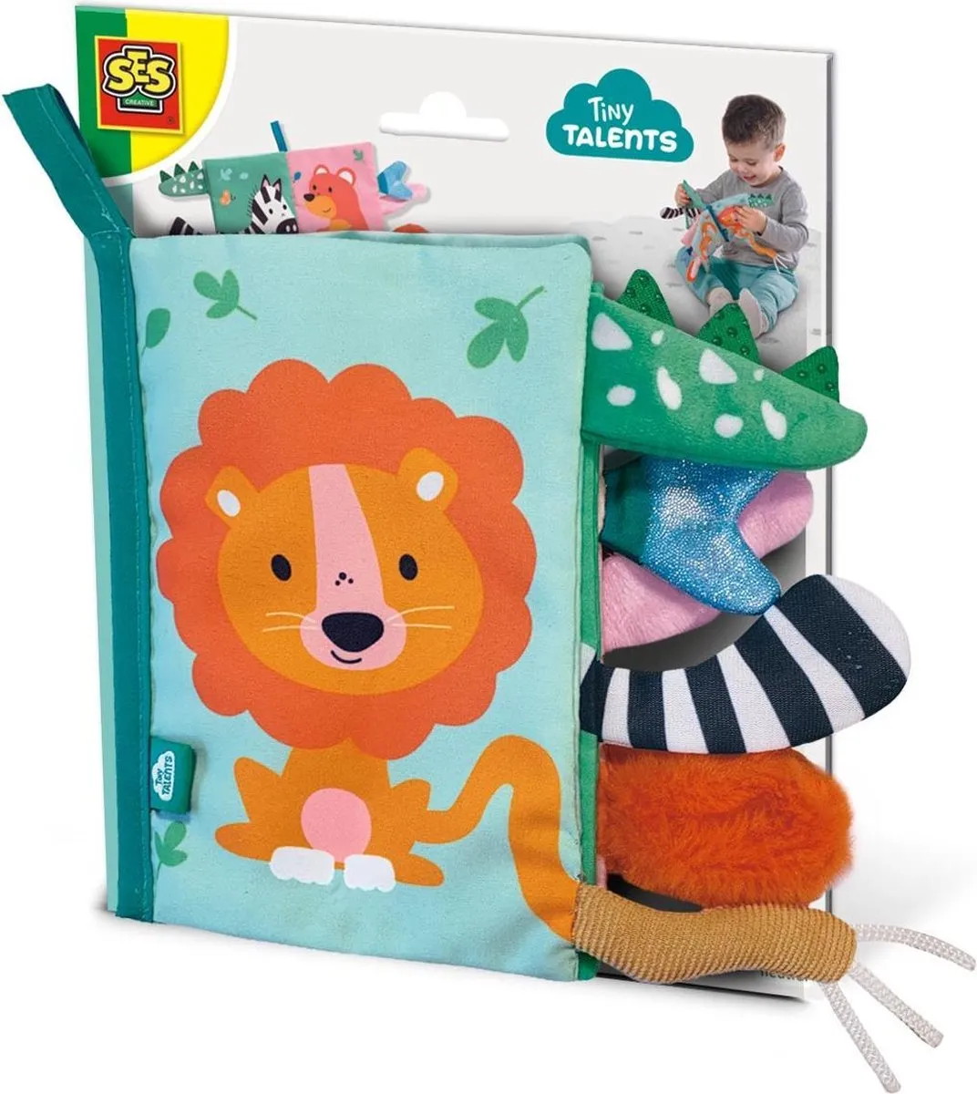 SES Creative Tiny Talents Sensorisch Speelgoed Dierenstaarten Boek