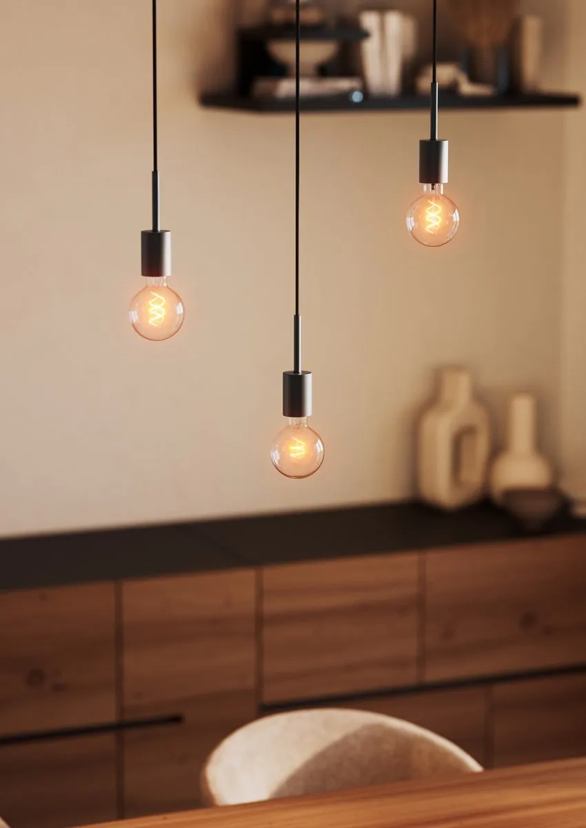 Osram Vintage Hanglamp - 100cm Ø - Helder Glas - Donkergrijs - afbeelding 6 van 6