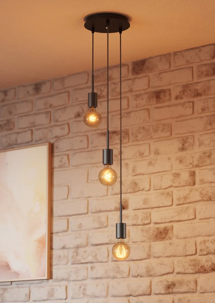 Osram Vintage Hanglamp - 100cm Ø - Helder Glas - Donkergrijs