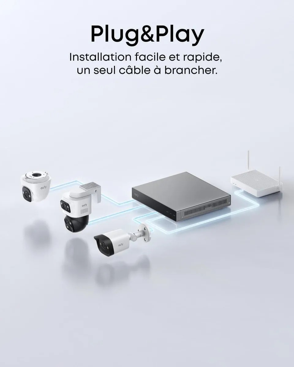 Eufy E41 T8P10321 IP-Camera Binnen & Buiten 4K Wit