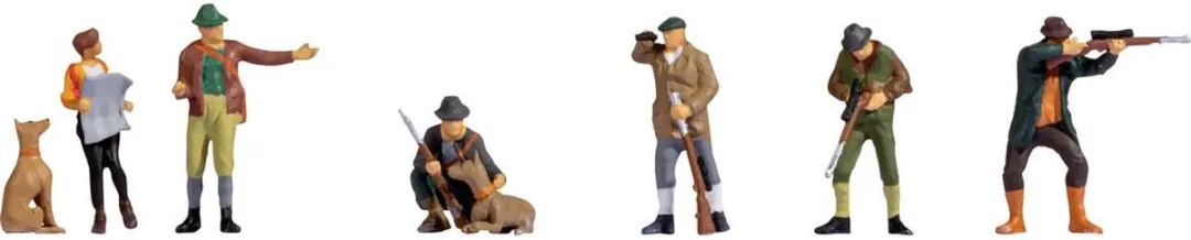 Noch Jagers en Boswachter Figuren H0