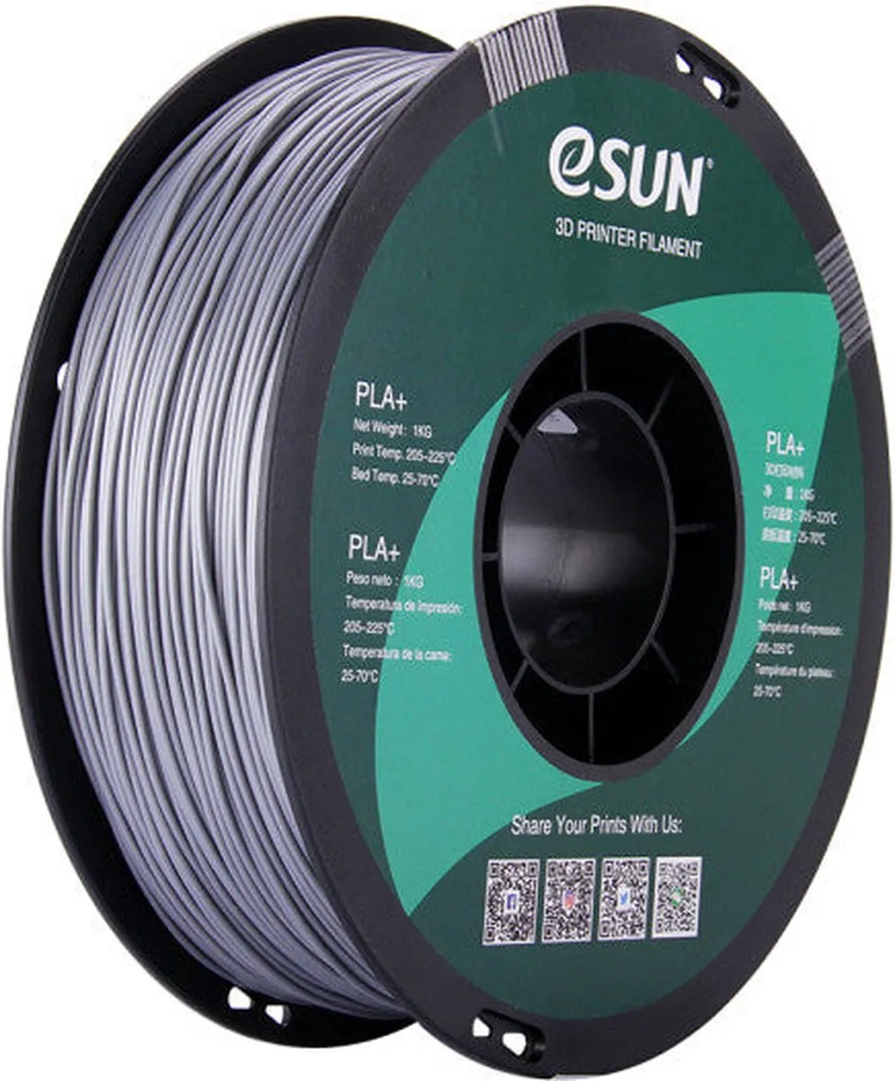 ESUN PLA+ Zilver 1kg - 1.75mm