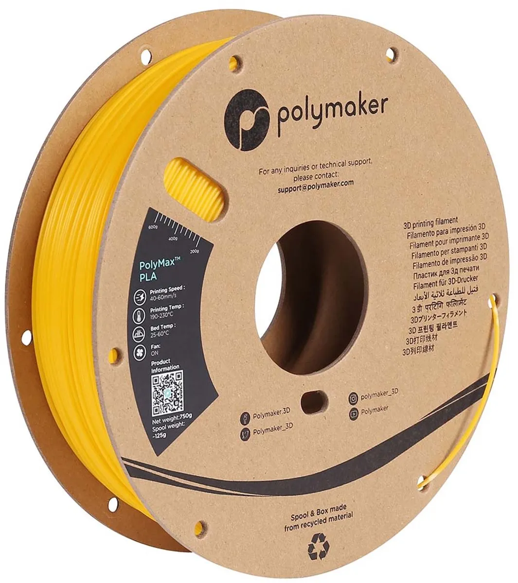 Polymaker PolyMAX Tough PLA Filament 1.75mm