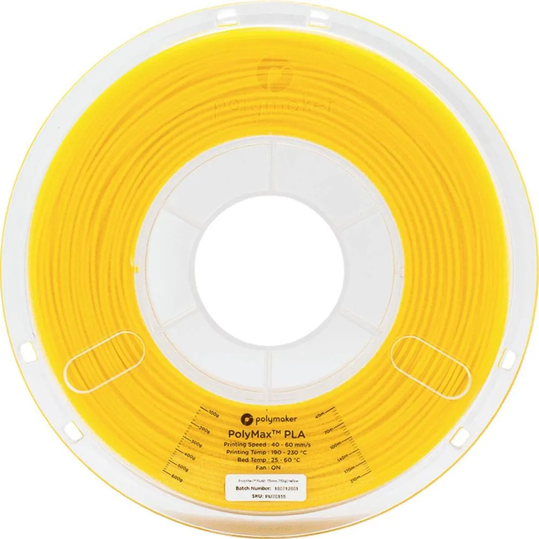 Polymaker PolyMAX Tough PLA Filament 1.75mm - 750g - Geel