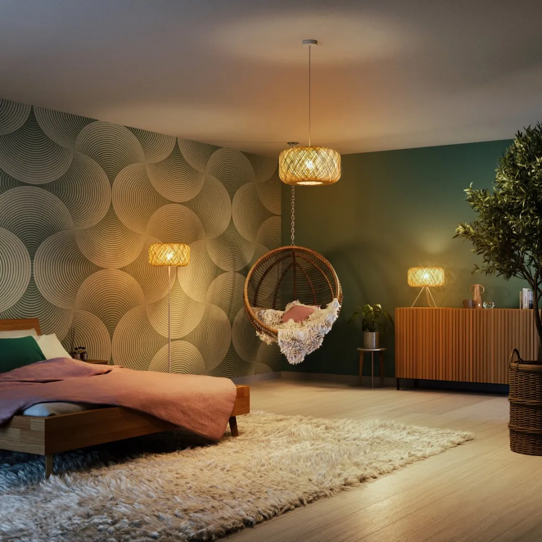 Osram Decor Paper Bale Vloerlamp E27 Beige 40cm