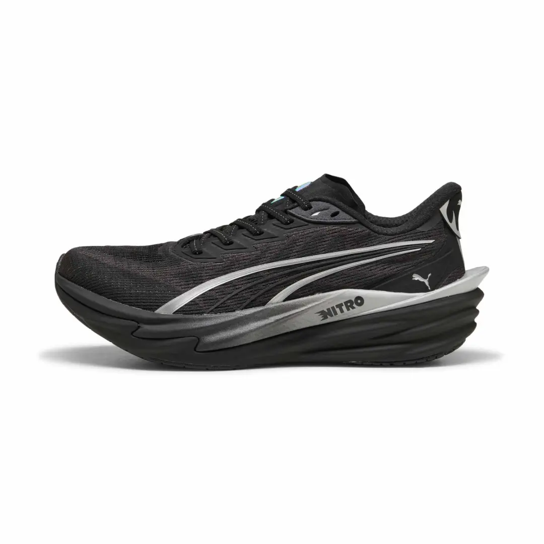 PUMA Deviate Nitro 4 Brightstride Dames - Zwart/Zilver - afbeelding 2 van 6