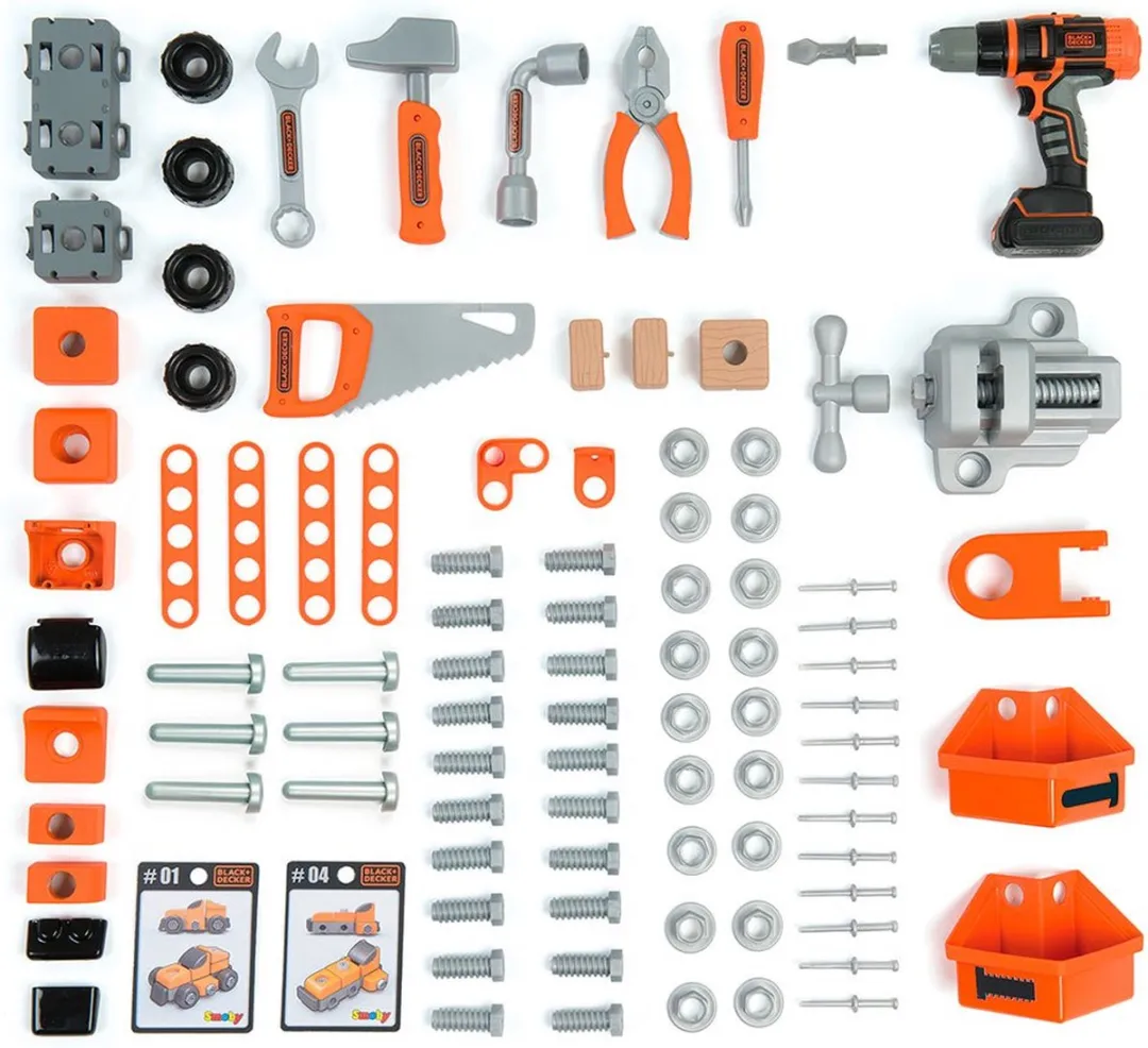 BLACK+DECKER Ultimate Werkplaats - 2x 1,5V Accu - Zwart/Oranje