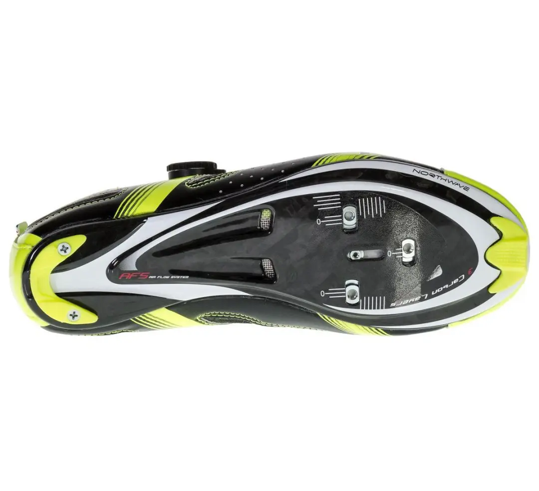 Northwave Galaxy Road Fietsschoenen - Maat 42 - Geel/Zwart - afbeelding 3 van 4