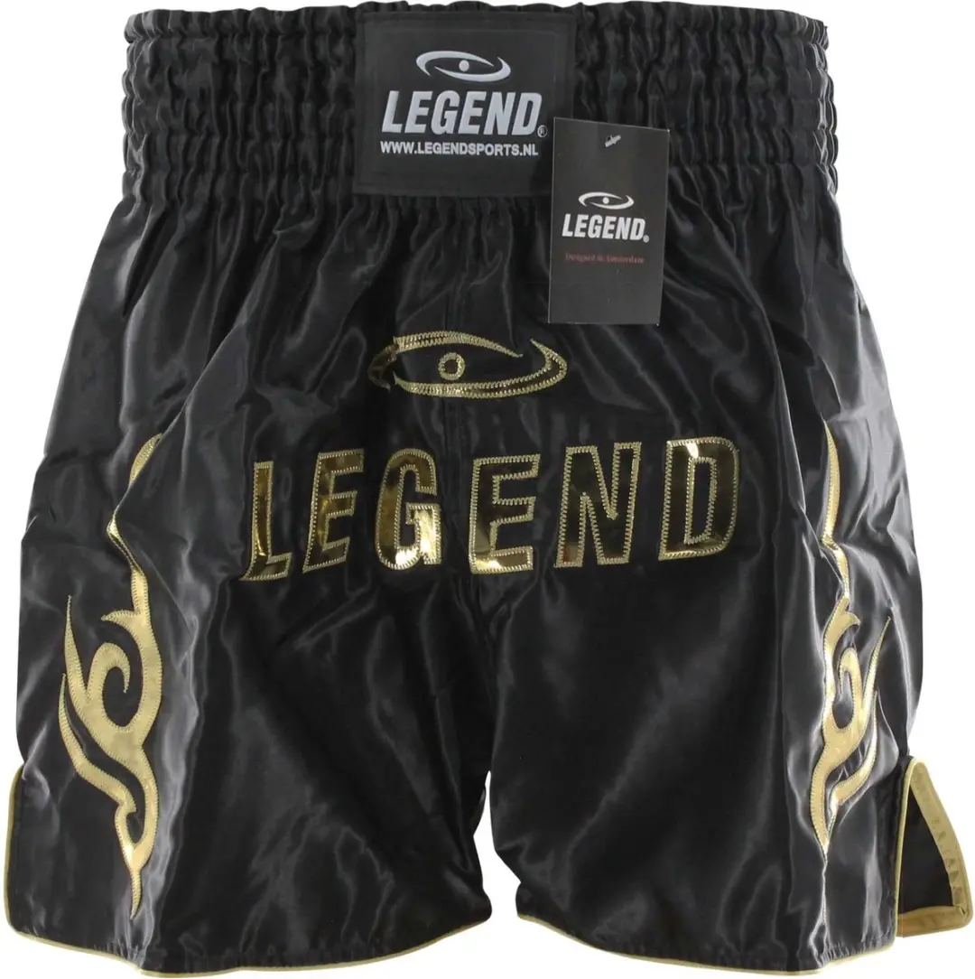 Legend Sports Logo (kick)boksshort Goud Maat Xxs