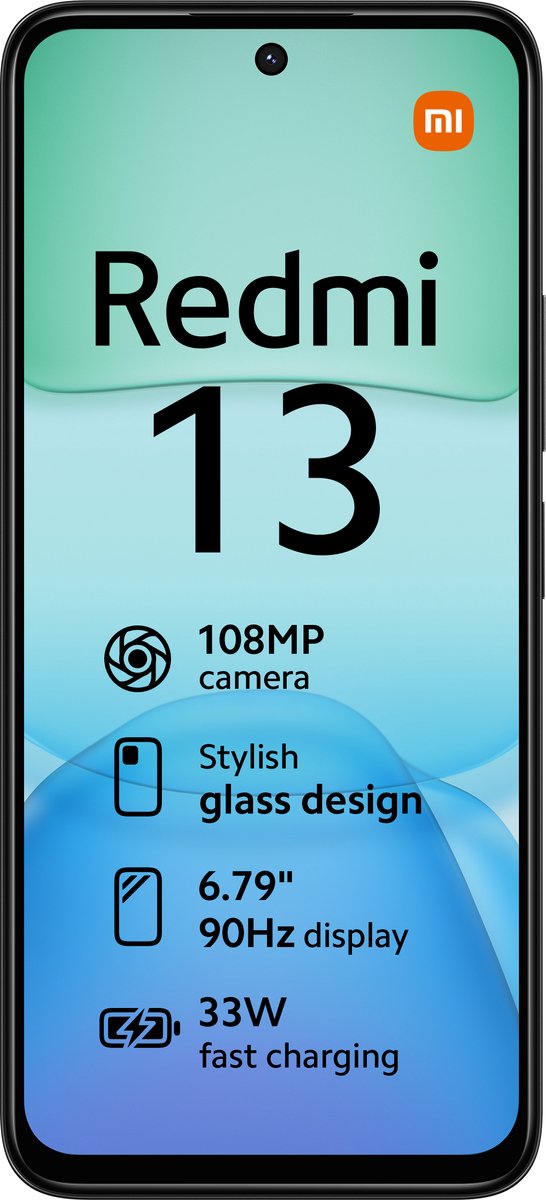Xiaomi Redmi 13 - 6GB/128GB - Midnight Zwart
