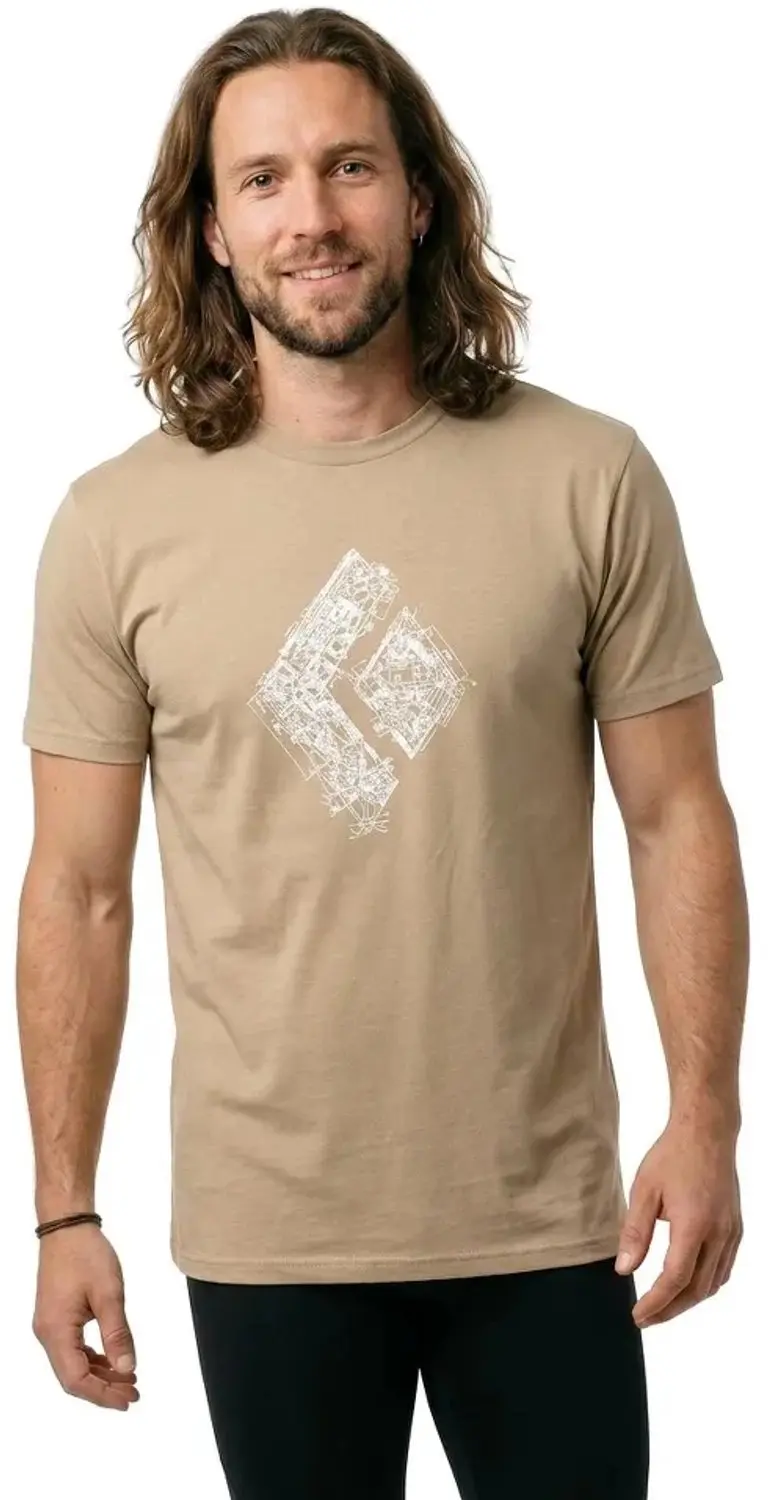 Black Diamond Engineered Diamond T-shirt - Mushroom M