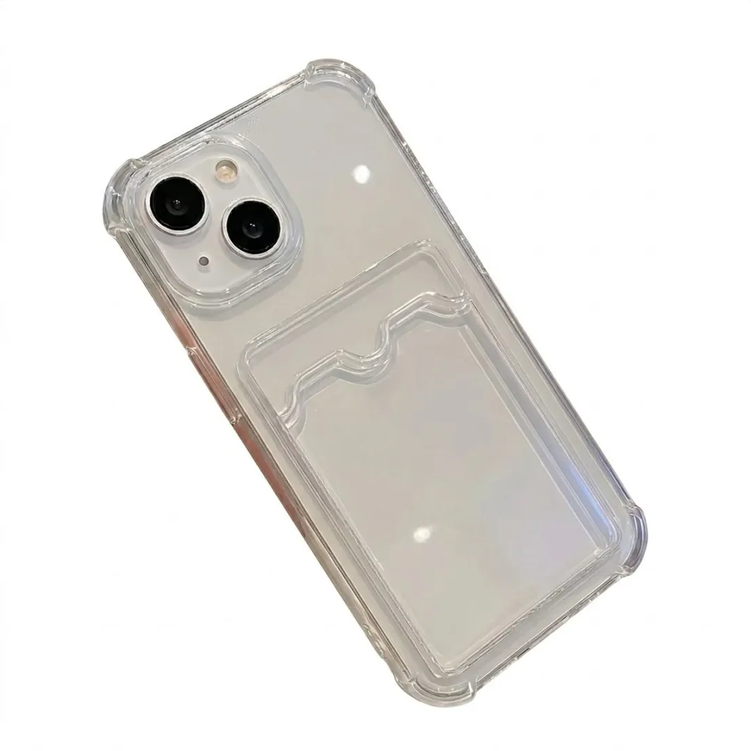 NUVEX Transparant iPhone 14 Hoesje met Kaarthouder