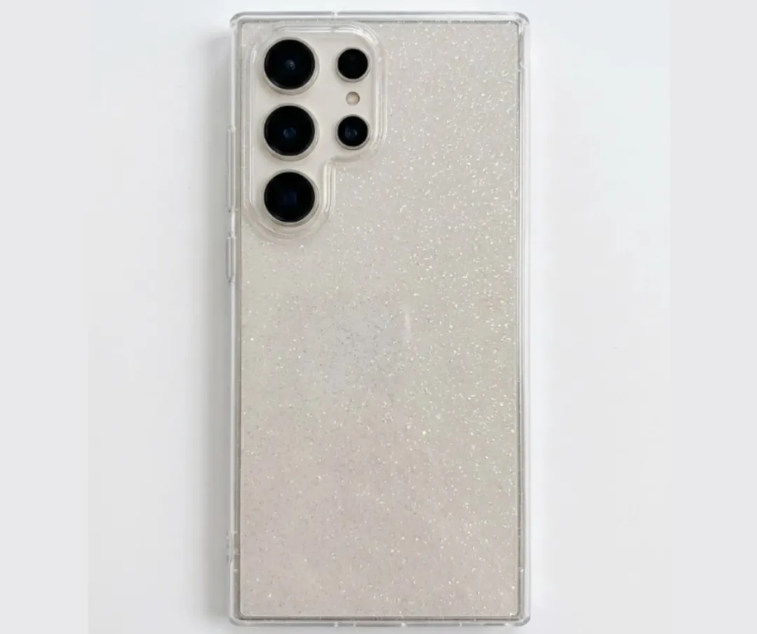NUVEX Transparant Glitter Hoesje Samsung S25 Ultra