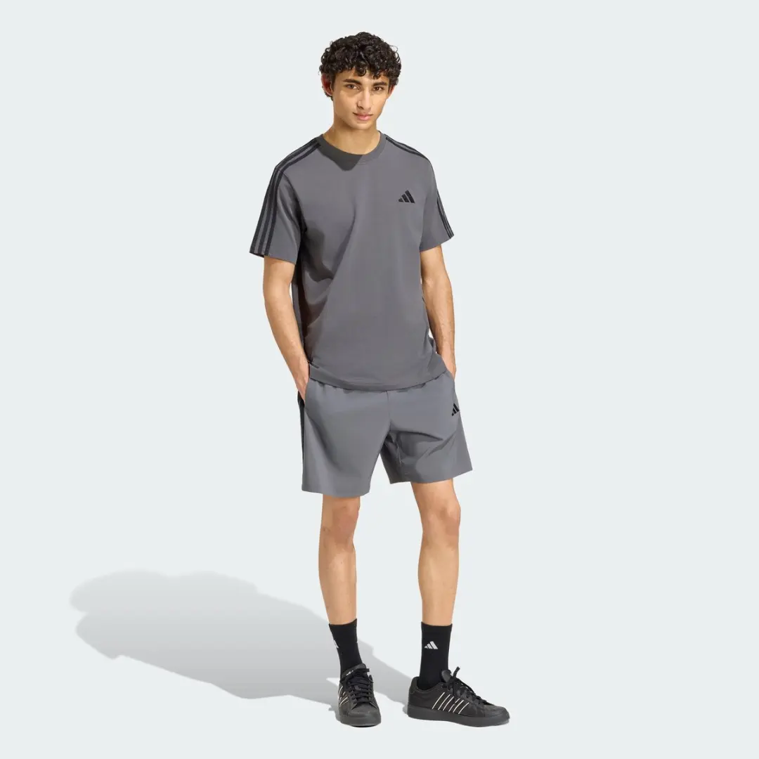 adidas Basic 3-Stripes Chelsea Lichte Woven Short - Grijs - afbeelding 4 van 6