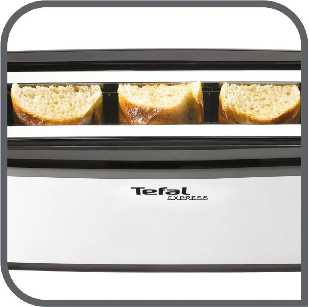 Tefal TL365ETR Broodrooster - 1000W - Zwart/RVS