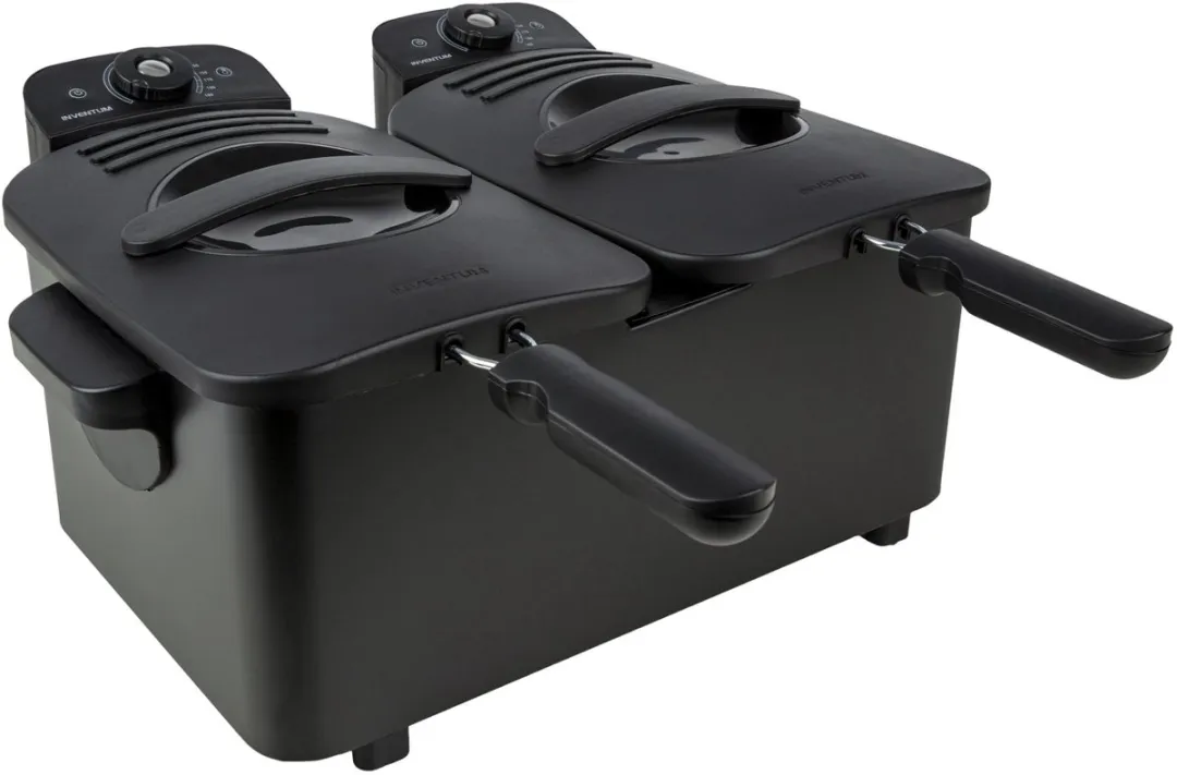Inventum GF461B Dubbele Frituurpan 2x2,5L - 3600W - Zwart