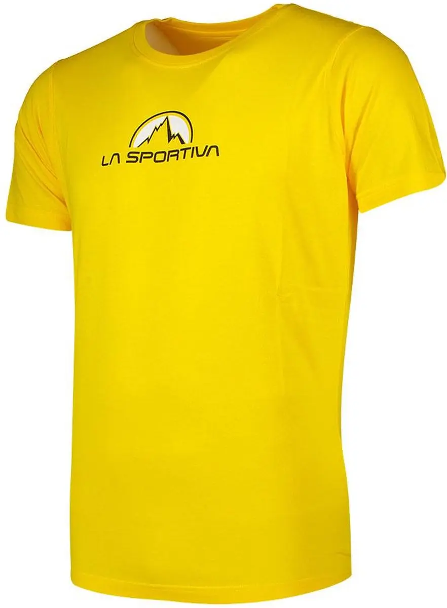 La Sportiva Footstep T-shirt Met Korte Mouwen Geel XL Man