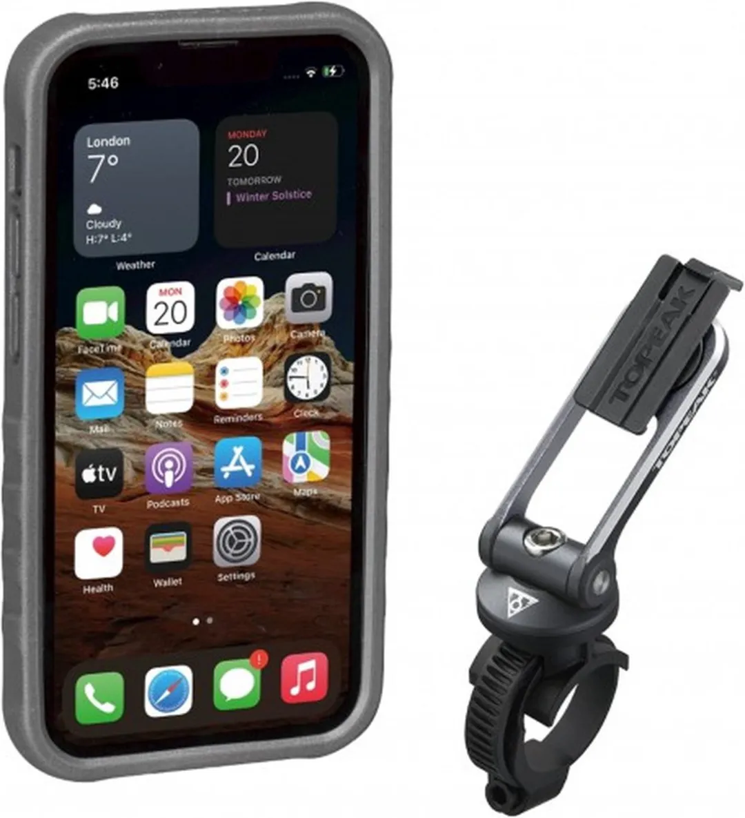 Topeak RideCase iPhone 13 Mini - Zwart