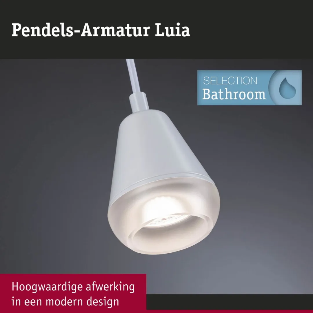 Paulmann Luia LED-hanglamp GU10 10W - Wit mat