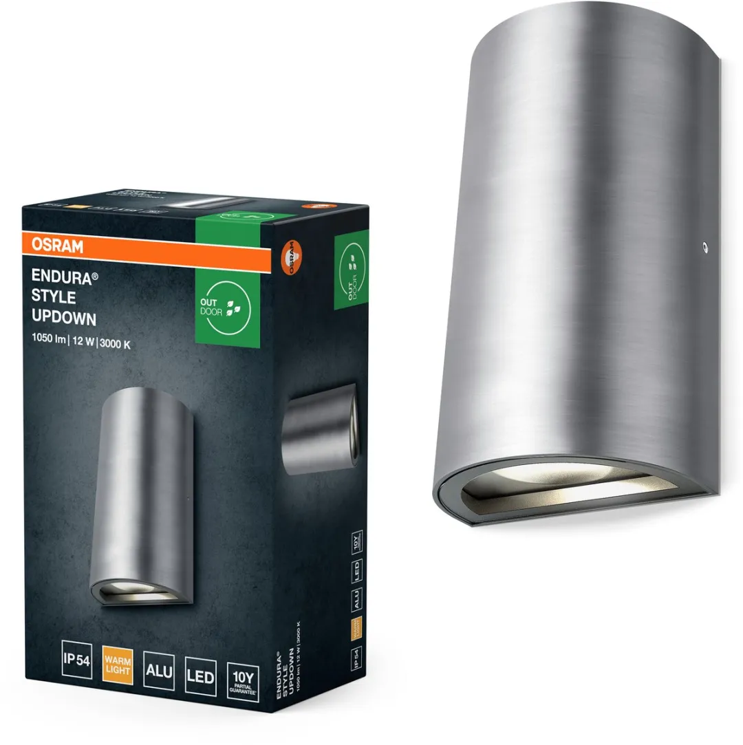Osram Endura Style UpDown Wandlamp 12W - Aluminium