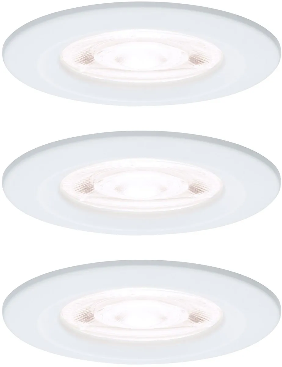 Paulmann Nova GU10 LED-inbouwlamp 3x4,9W 1650lm IP44 - Wit mat