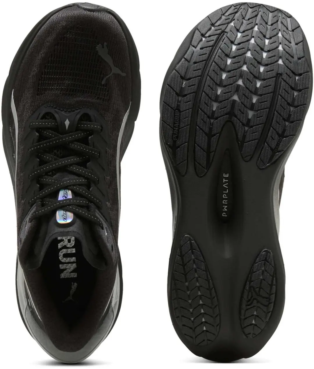 PUMA Deviate Nitro 4 Brightstride Dames - Zwart/Zilver - 39 - afbeelding 4 van 6