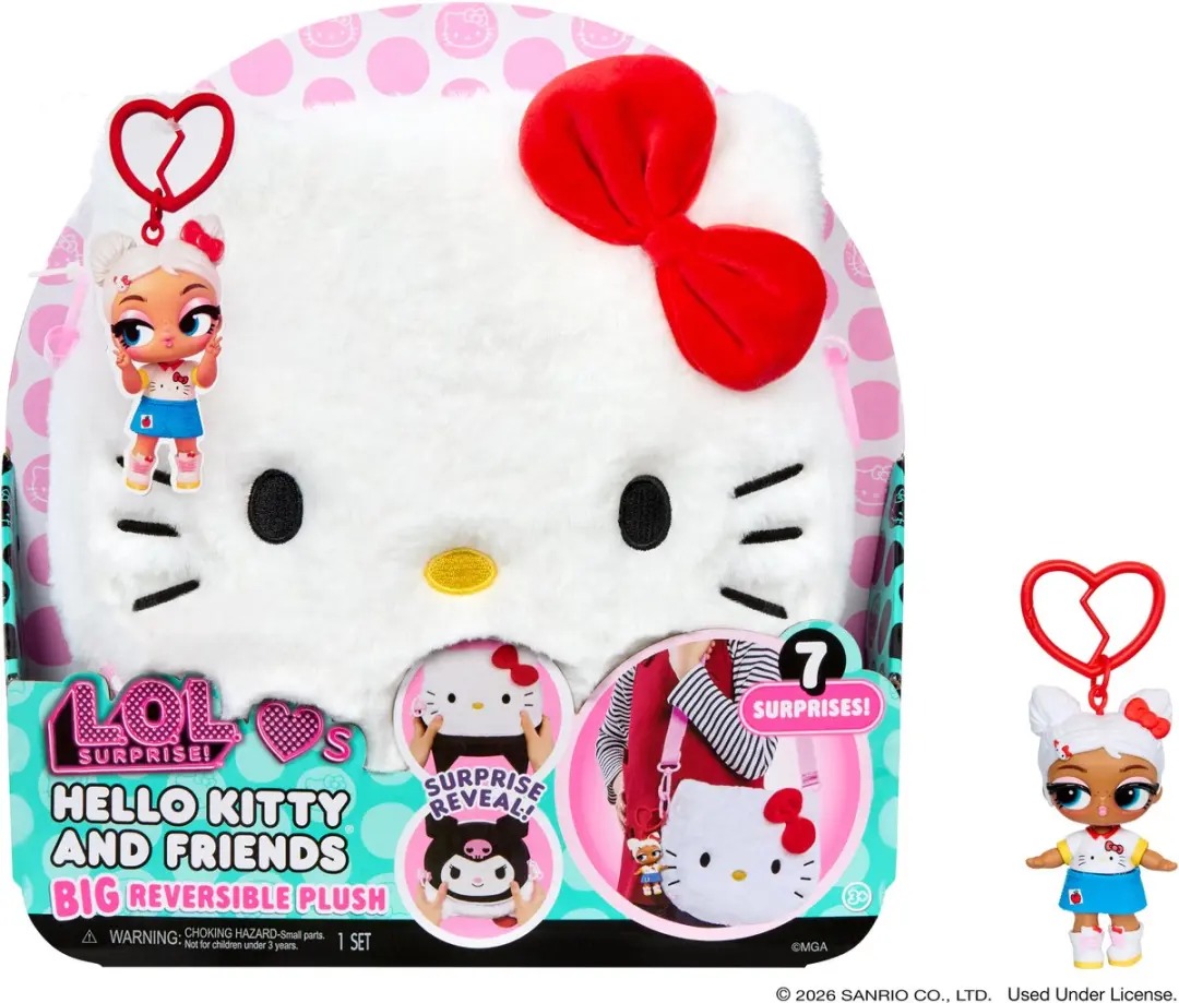 L.O.L. Surprise!™ Loves Hello Kitty® and Friends GROTE omkeerbare pluchen spe