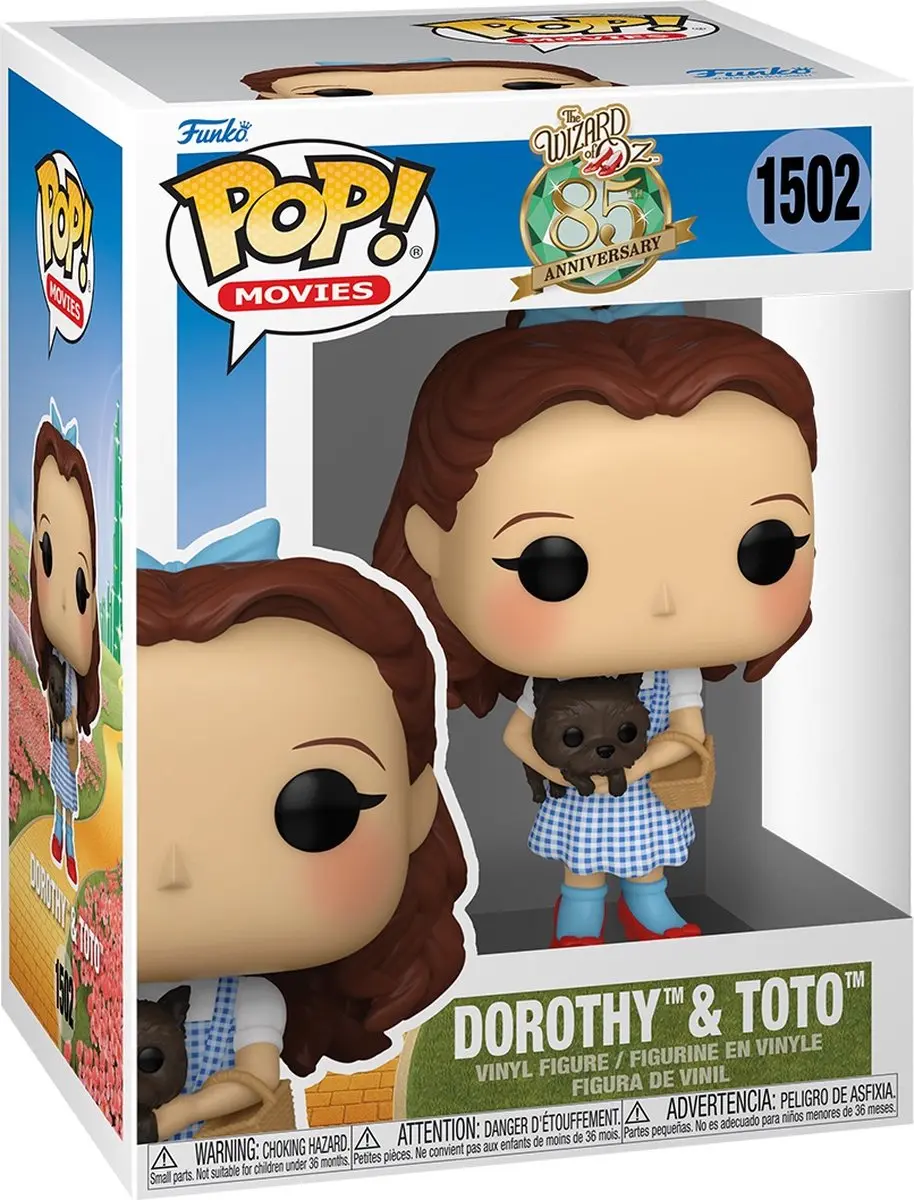 Funko POP! Wizard of Oz Dorothy & Toto Vinyl Figuur - 9cm - afbeelding 2 van 5