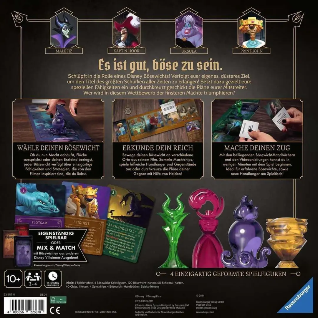 Ravensburger Disney Villainous: Intro to Evil Bordspel - afbeelding 3 van 6