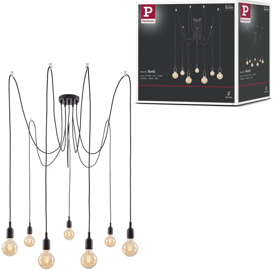 Paulmann Neordic Hanglamp Ketil E27 7x60W