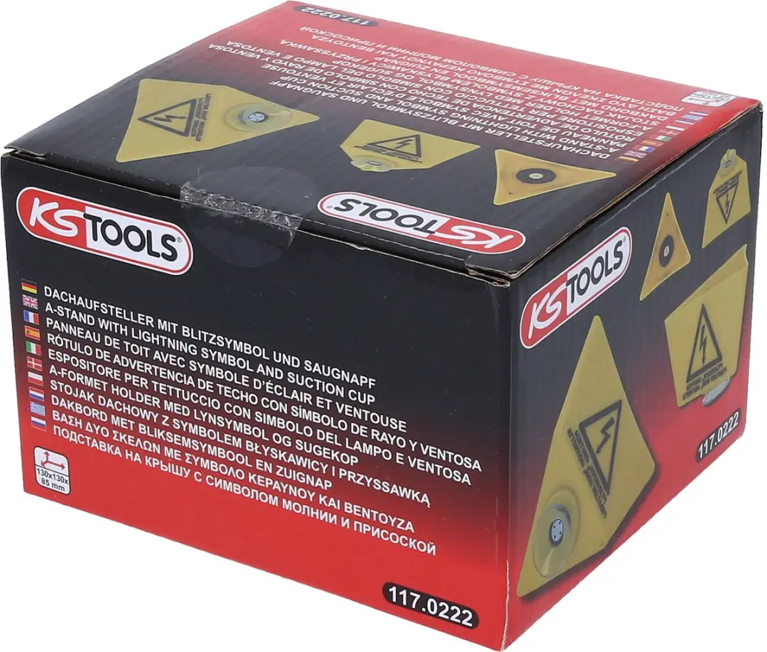 KS Tools 117.0222 Dakdisplay met Bliksemsymbool - Geel - afbeelding 5 van 6