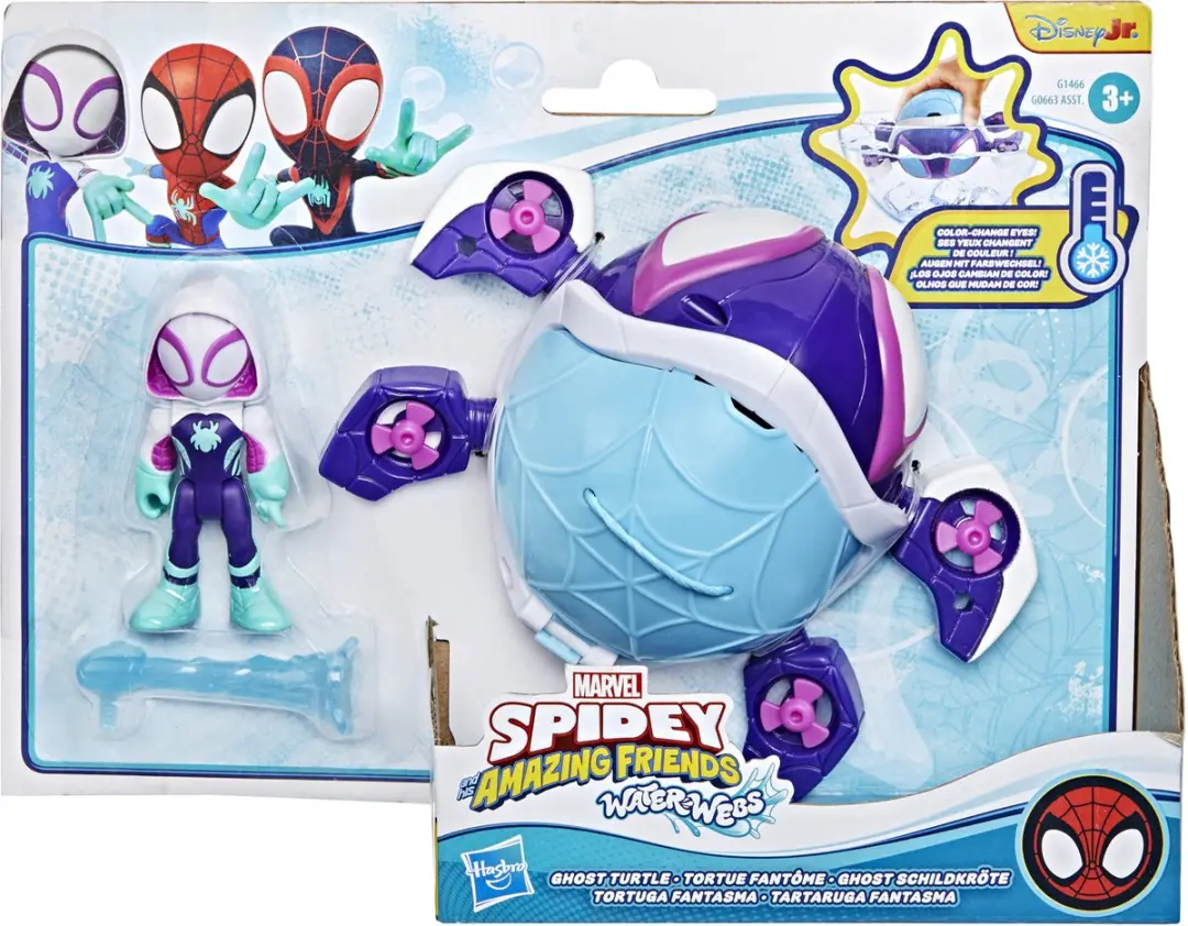 Hasbro Marvel Spidey Water-Webs Ghost Turtle Speelset - afbeelding 2 van 6