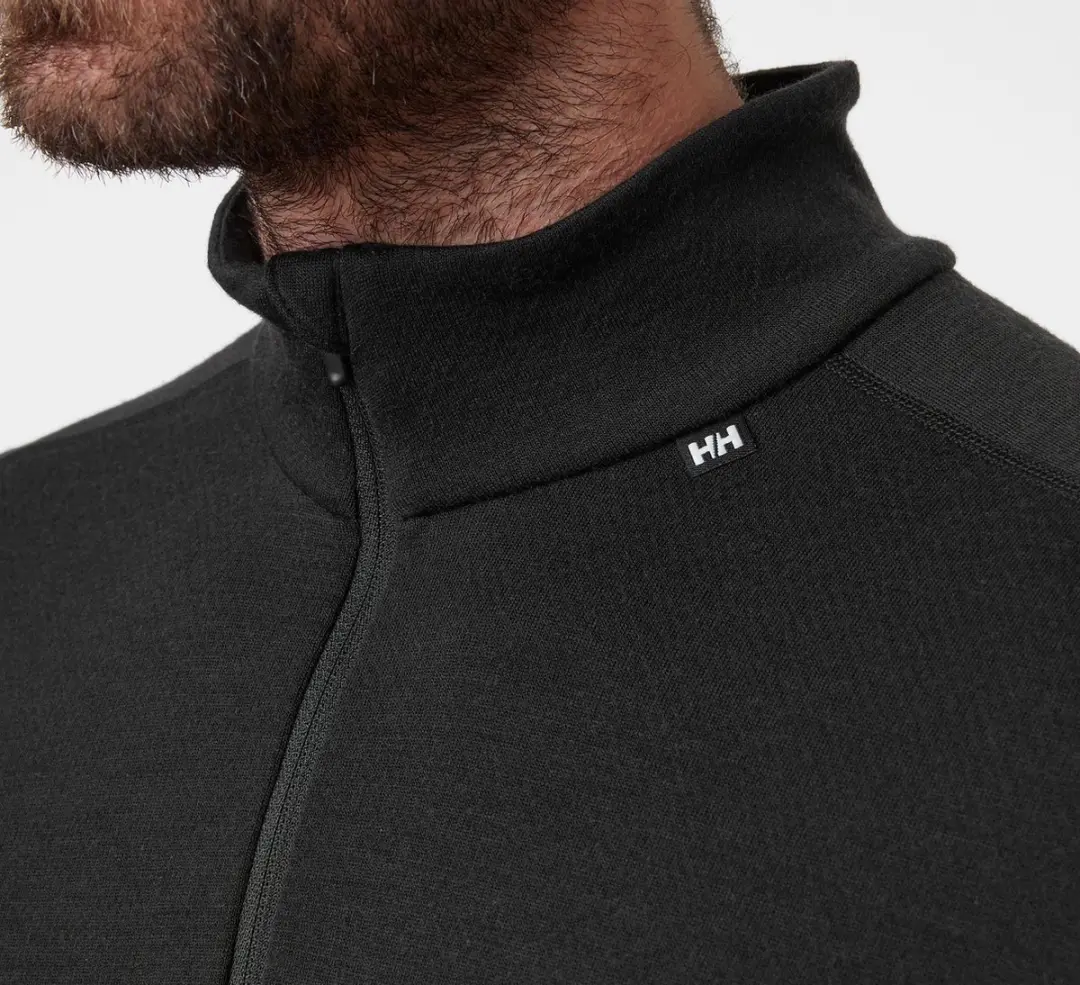 Helly Hansen Lifa Merino Midweight 1/2 Zip - Zwart - afbeelding 6 van 6