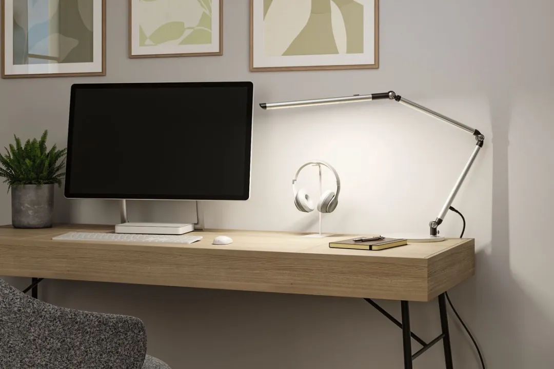 Paulmann LED-bureaulamp FlexBar White Switch 700lm - Zilver mat - afbeelding 6 van 6