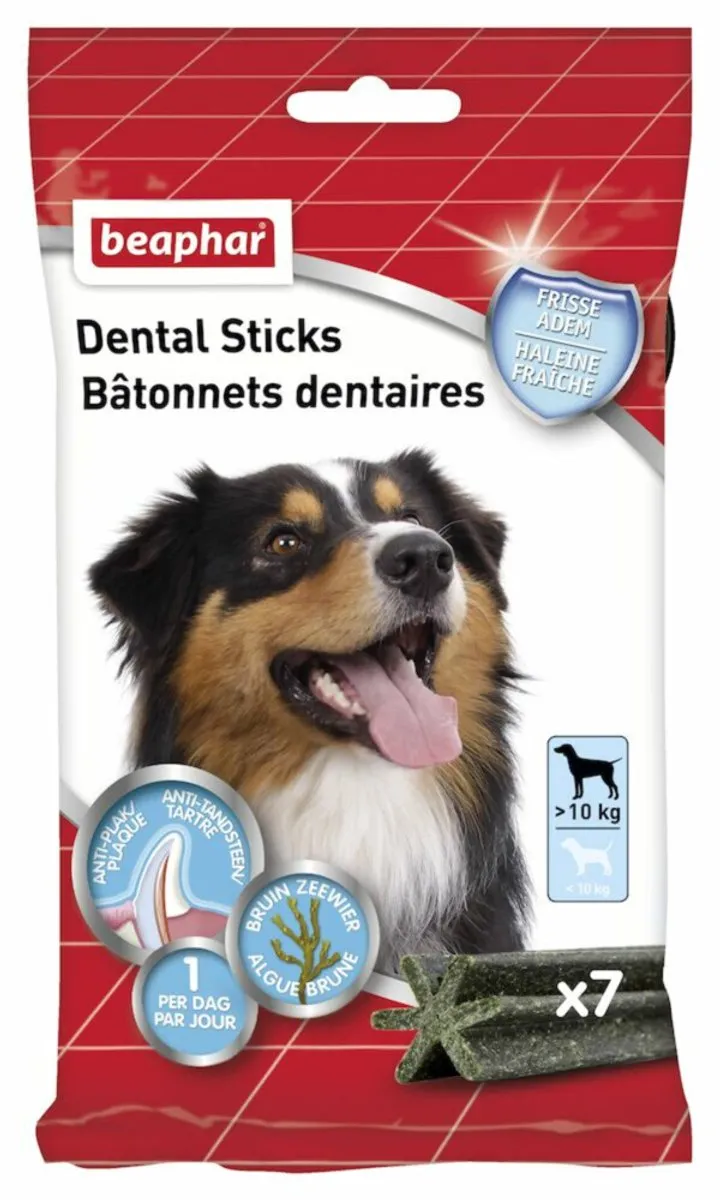 Beaphar Dental Sticks Middel/Grote Hond - 12x182g