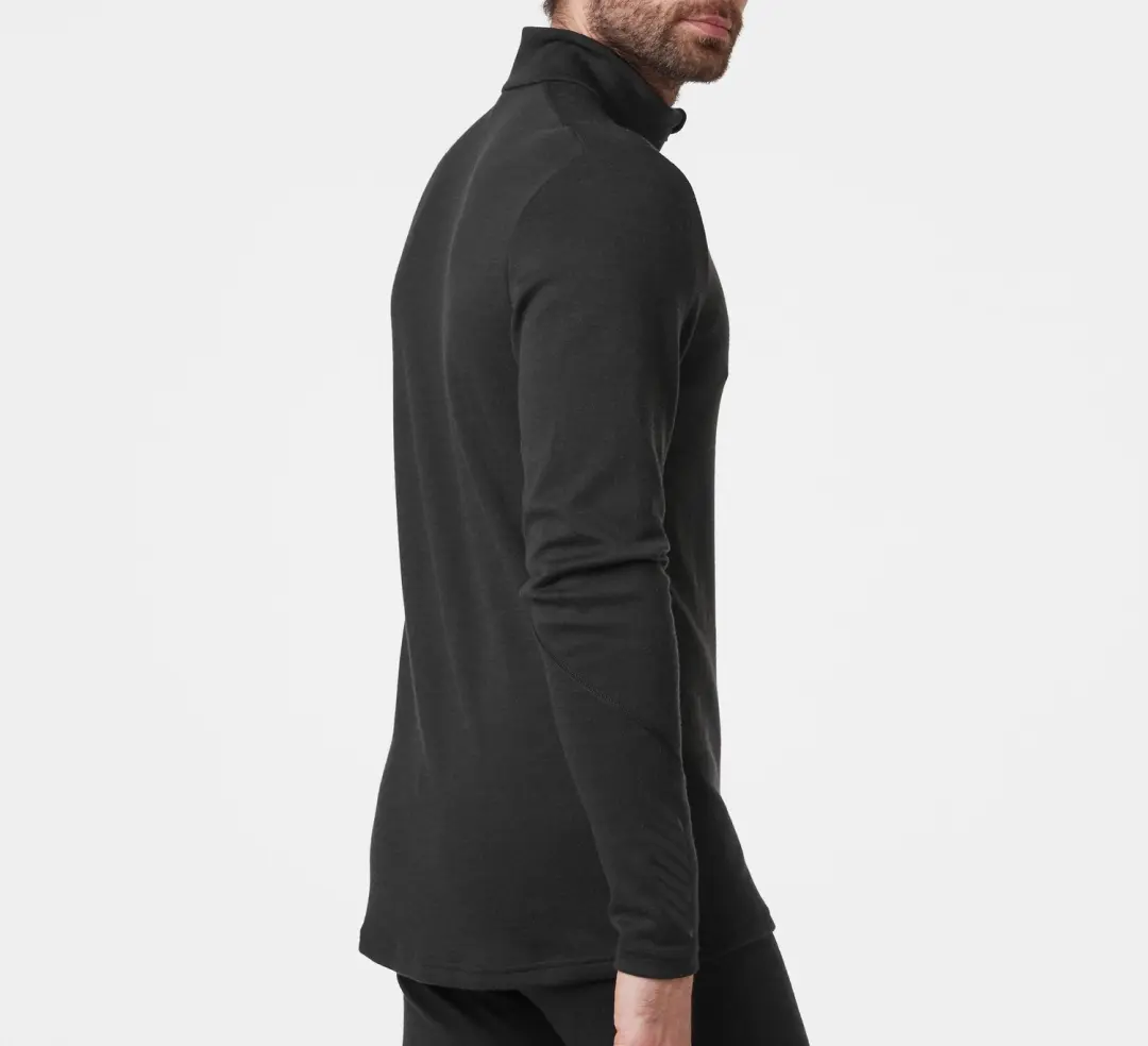 Helly Hansen Lifa Merino Midweight Crew - Zwart - afbeelding 2 van 6