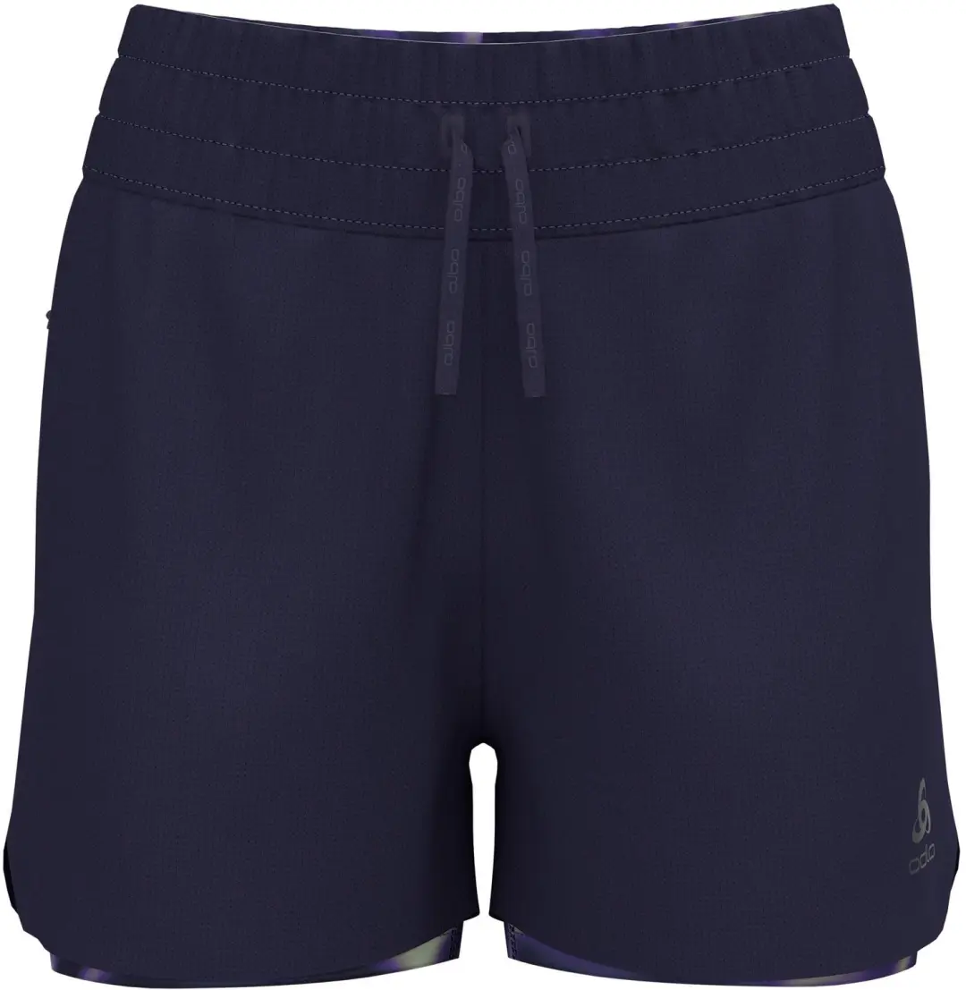 Odlo Zeroweight 3 Inch Print 2-in-1 Short Dames