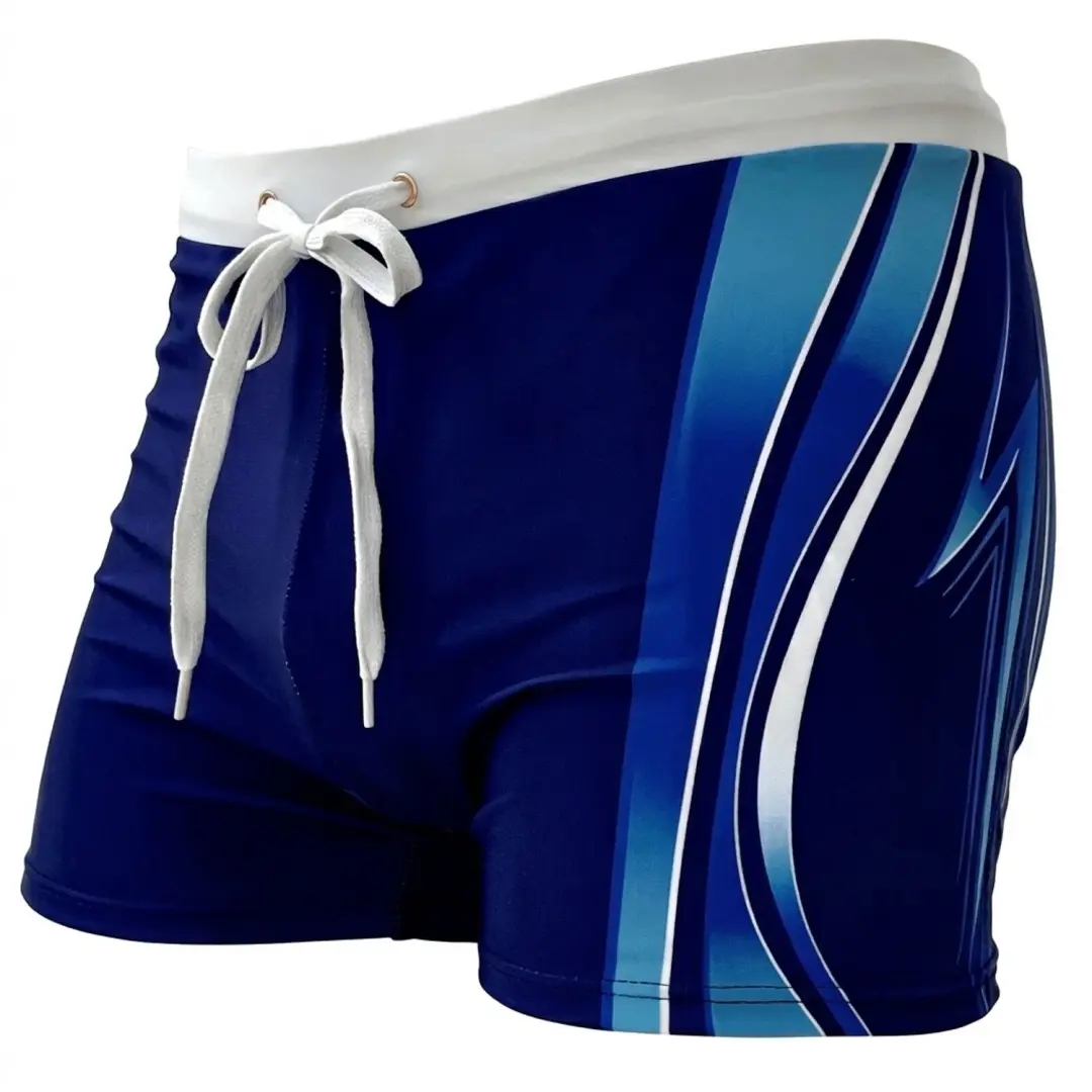 Marineblauw blauw sport zwembroek heren maat S