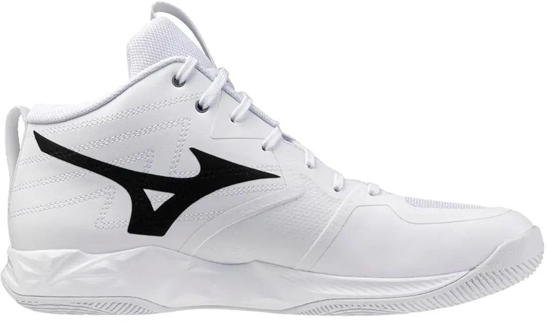 Mizuno Wave Momentum Pro Mid Indoor Schoenen - Wit/Zwart - afbeelding 3 van 4