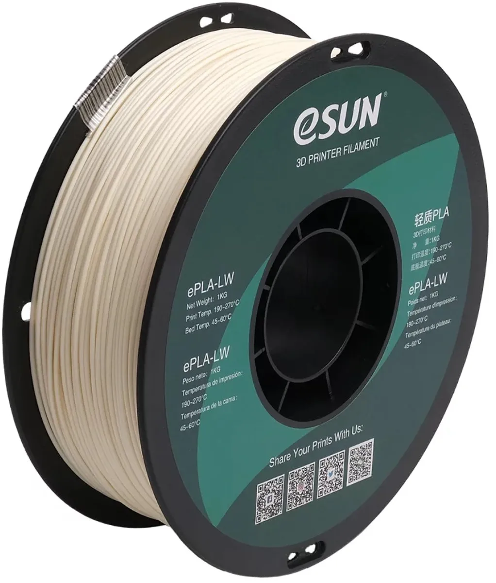 ESUN ePLA-LW 1.75mm 3D Printerfilament - 1kg - Wit