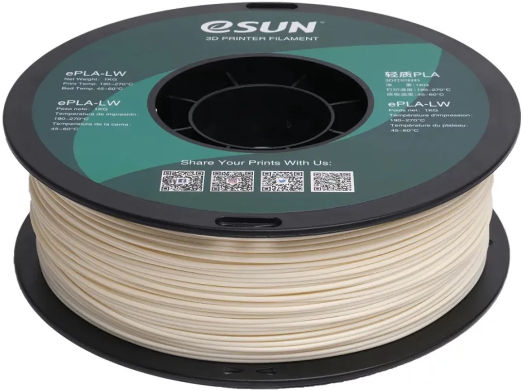 ESUN ePLA-LW 1.75mm 3D Printerfilament - 1kg - Wit