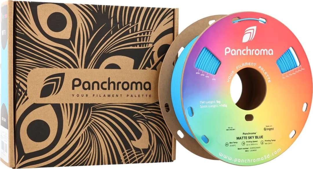 Polymaker Panchroma Matte PolyTerra PLA Filament 1.75mm 1kg Sky Blue