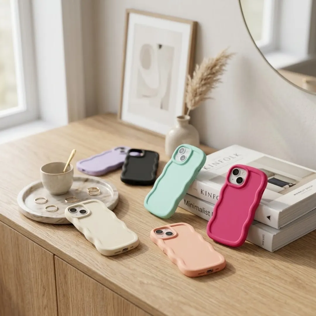 NUVEX iPhone 14 Siliconen Hoesje Set - 6 Stuks - Mintgroen/Zwart/Roze