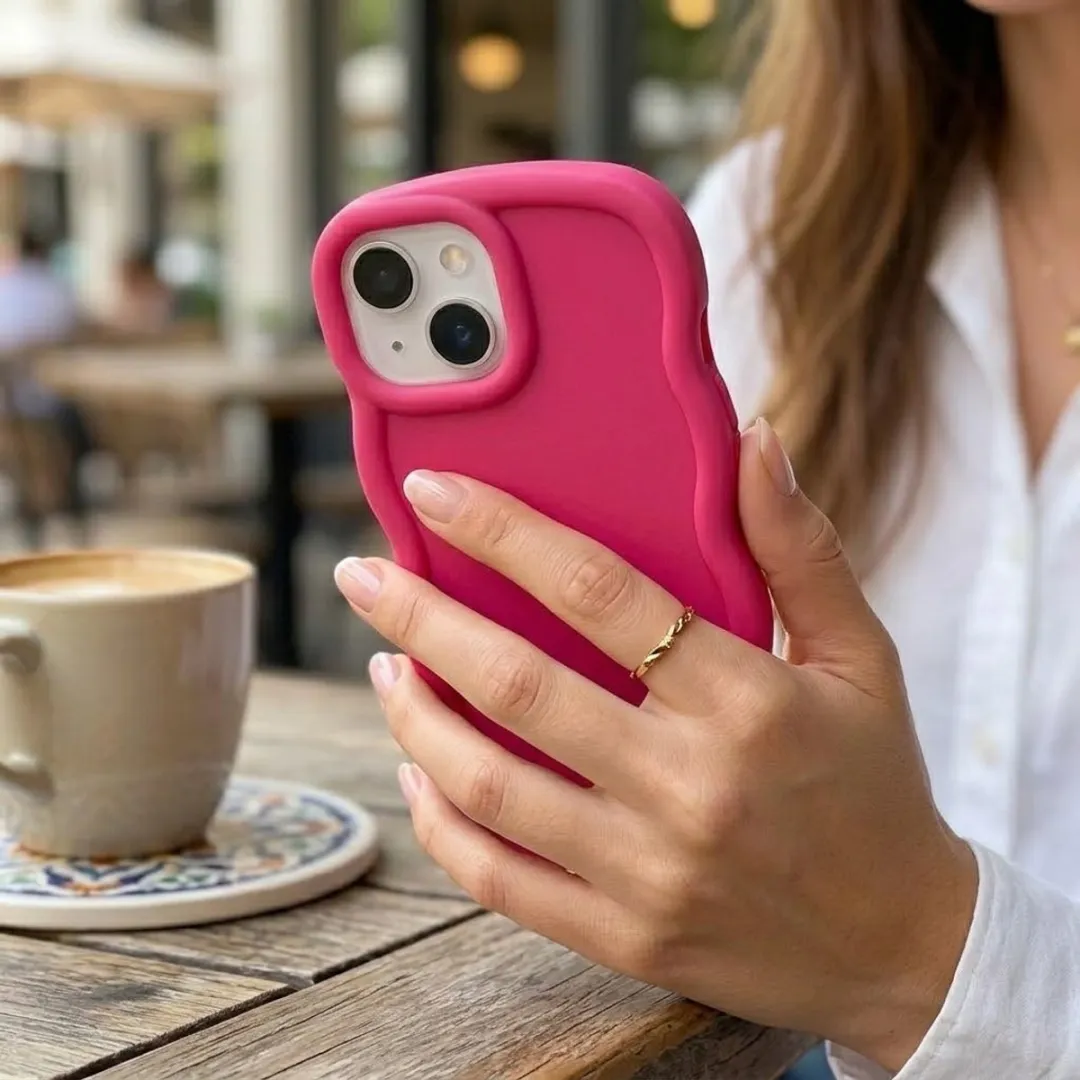 NUVEX iPhone 14 Siliconen Hoesje Set - 6 Stuks - Mintgroen/Zwart/Roze