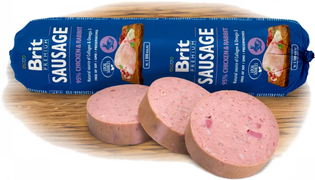 Brit Sausage Chicken & Rabbit 800g
