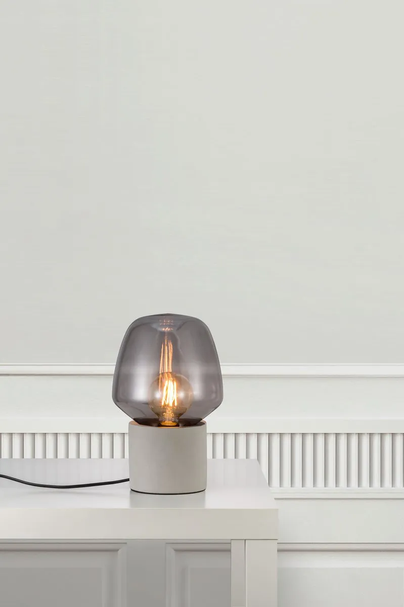 Nordlux Christina 20 Tafellamp - Lichtgrijs Smoke Glas