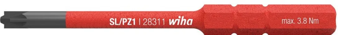 Wiha 2831-14 SoftFinish electric slimBit SL/PZ1 75mm - Metaal