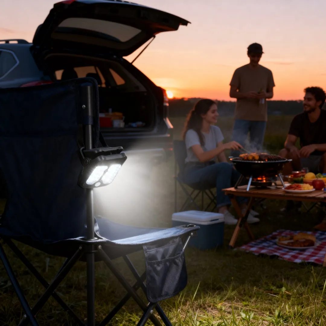 Grundig Solar Tuinverlichting Clip - 10W Warm Wit - Zwart