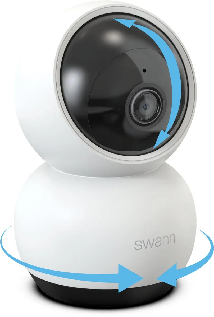 Swann 2K EVO PT - Beveiligingscamera Binnen - Pan Tilt - 2K Quad HD - Nachtzicht